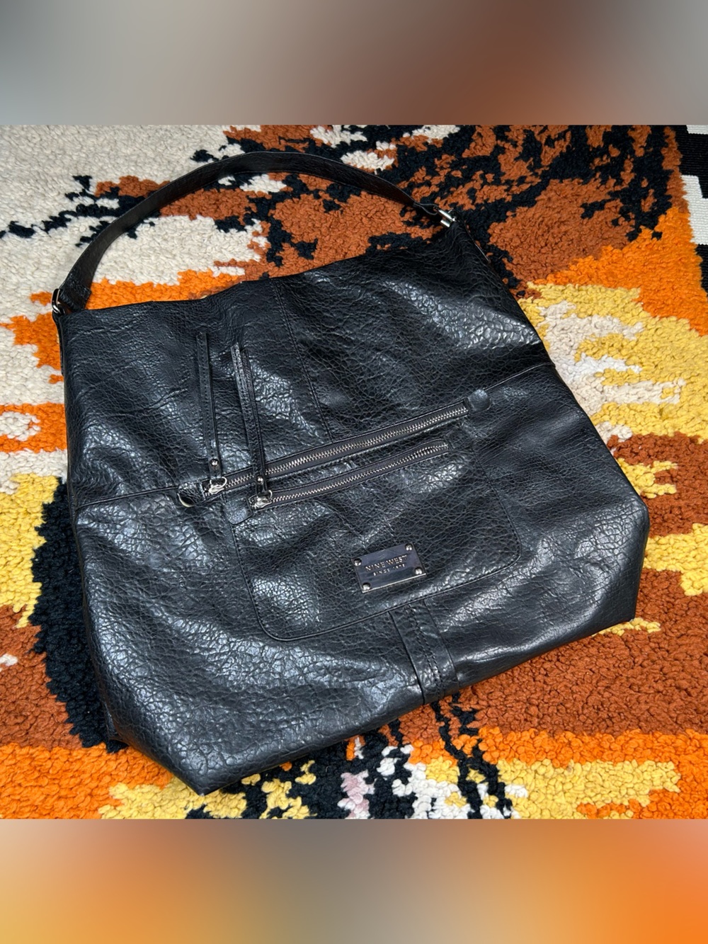 Cool Chick, VINTAGE, NINE WEST, faux leather bag!!